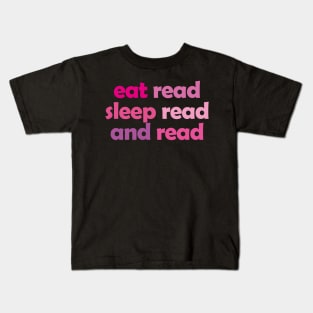 Hot Pink - Book Aesthetic Kids T-Shirt